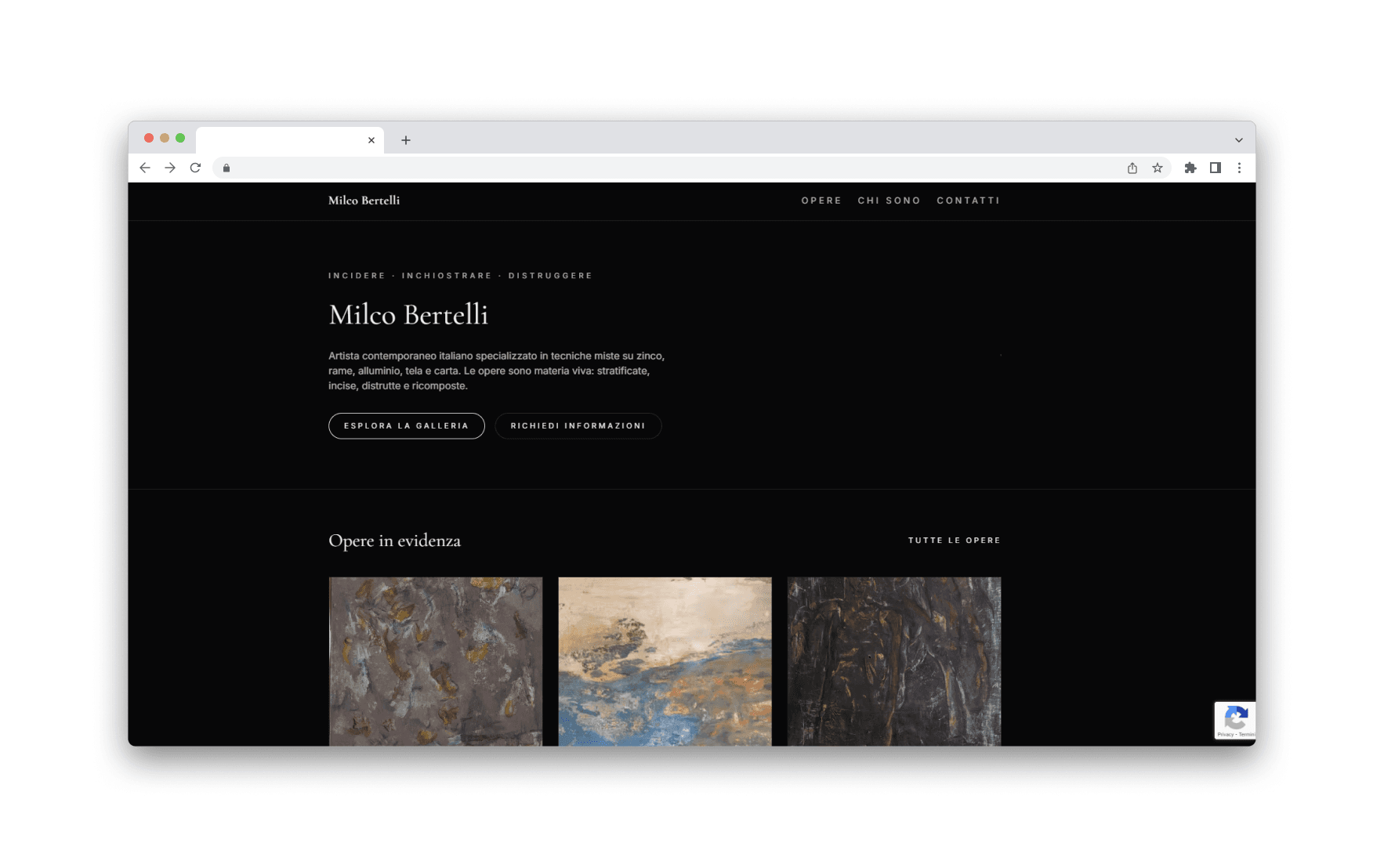 Milco Bertelli - Portfolio Artista Contemporaneo